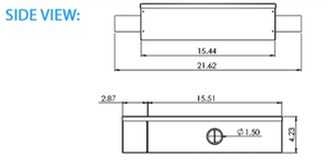 The dimensions and side view on the Air Guardian.